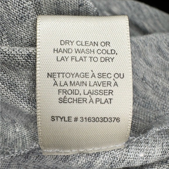 Rebecca Taylor Jersey Grey Wrap Dress 100% Linen Size Small - Picture 12 of 15